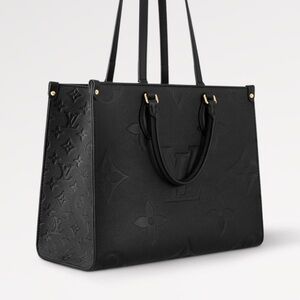 Louis Vuitton On The Go MM Handbag Noir Black